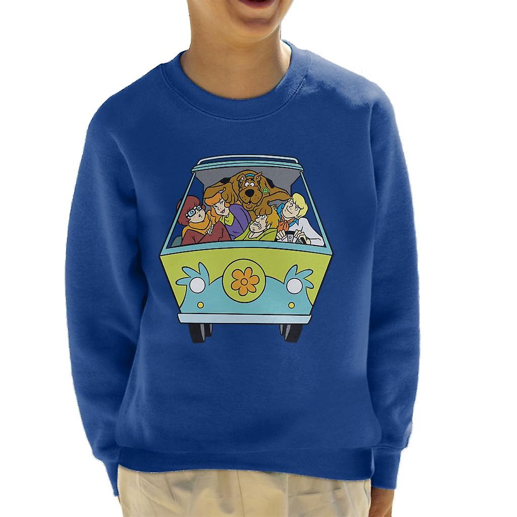 Scooby Doo Characters In The Mystery Machine Kid's Sweatshirt