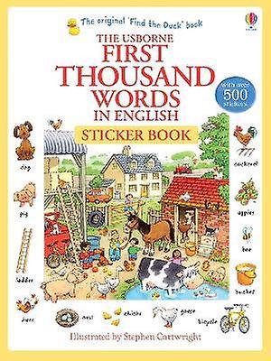 First Thousand Words in English Sticker Book
