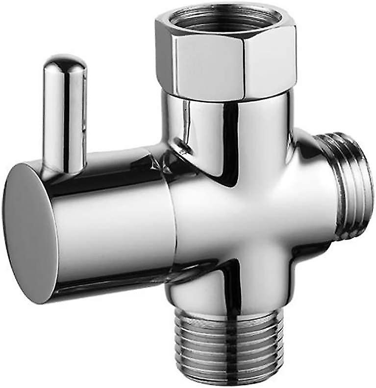 3-way switch valve, switch valve, g 1 / 2, solid brass, shower, adapter, switch valve, copper, chrome