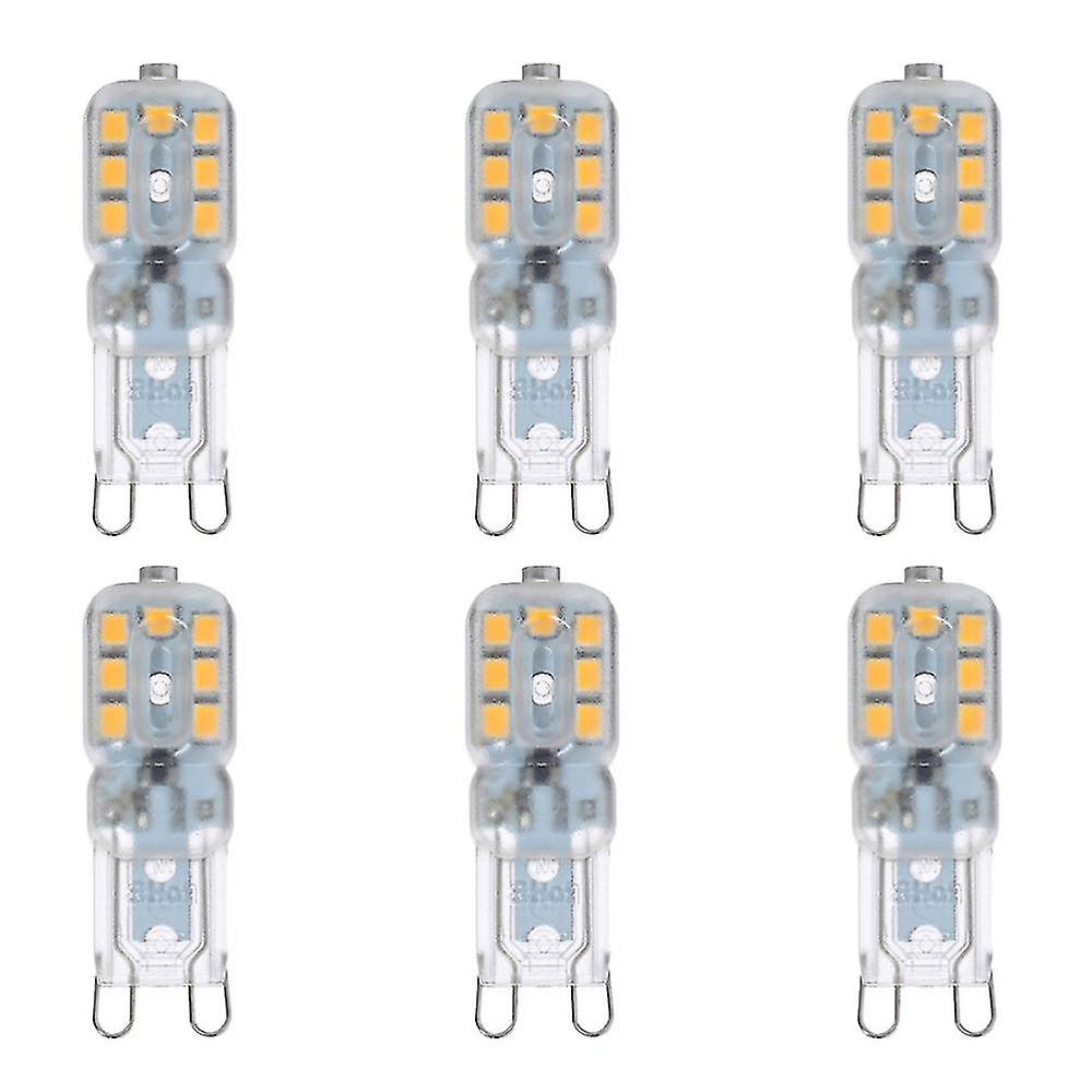 6pcs/set 3w G9 Led Bulb Halogen Warm White High Light Energy Saving Bulb