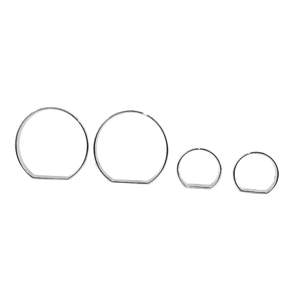 Chrome Gauge Cluster Dashboard Bezel Rings Trim Dial Rings Bezel Speedometer Frame for BMW E46