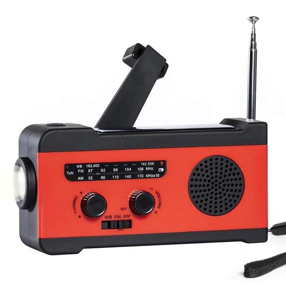 Emergency Solar Crank Hand Crank Rocker Manual Generator Manual Led Torch Multifunction Am/fm/wb Weather Radio |
