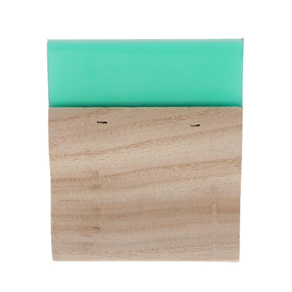 Screen Printing Squeegee Wooden Handle Ink Scraper Scratch Board green 10cm