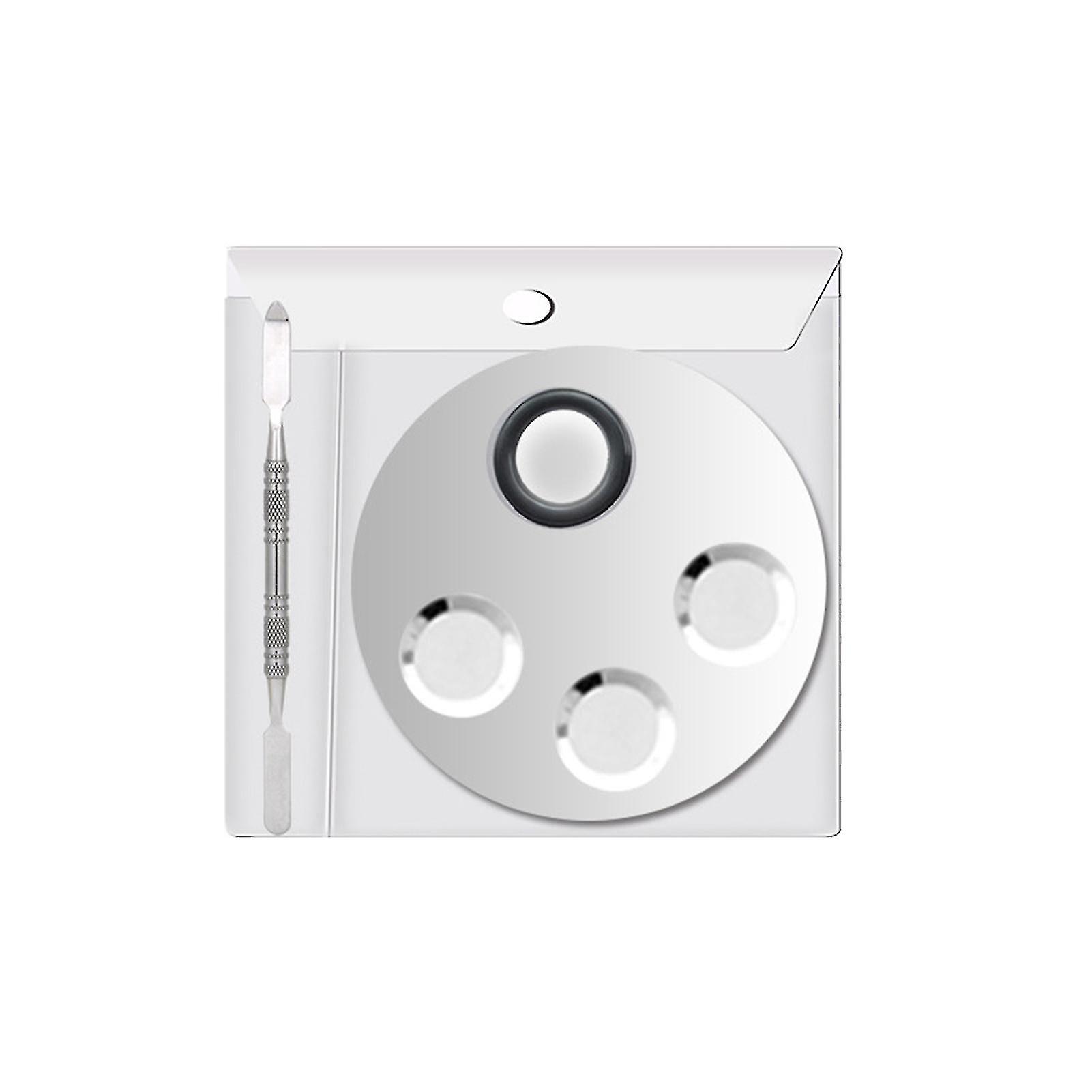 Mixing Plate Smooth Surface Multifunctional Various Shapes Stainless Steel Makeup Mixing Color Palette For Cosmetic