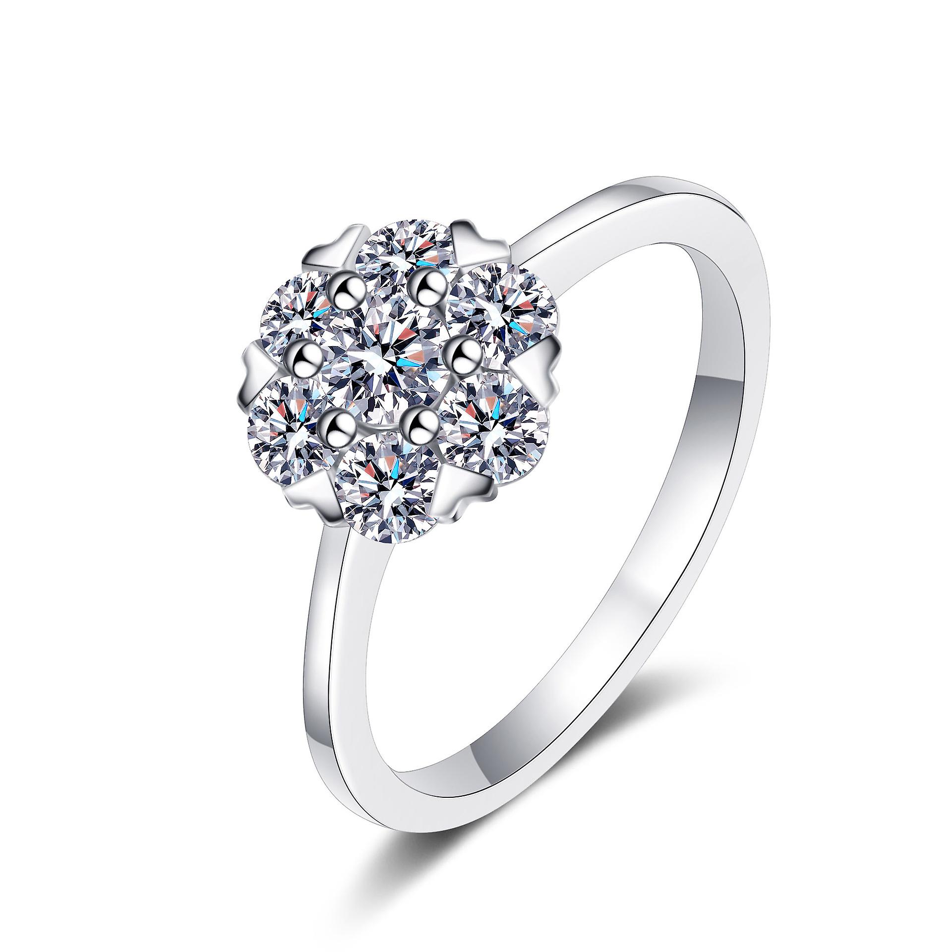 925 Sterling Silver Moissanite Ring