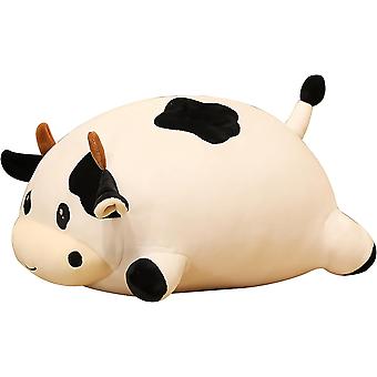 Cow Plush Pillow, Adorable Stuffed Animal Plush Toy, Soft Cow Hugging Pillow For Kids Boys Girls (round Eyes,13.7in)