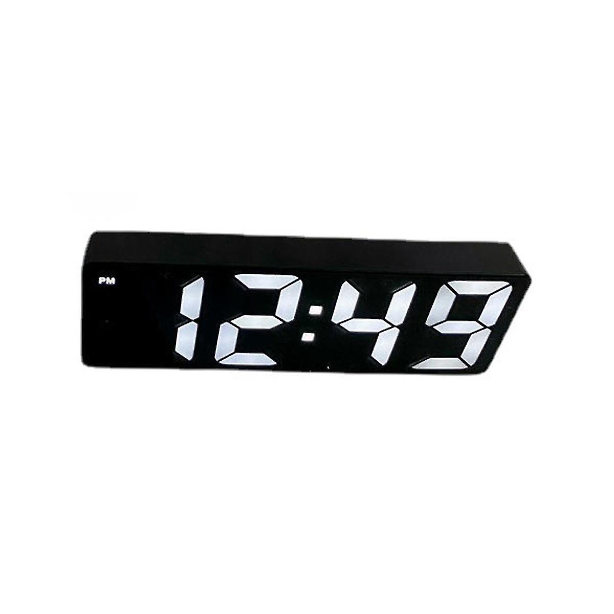 Electronic Alarm Clock Mirror Clock Bedroom Digital Alarm Clock Mirror Led Voice Control Alarm Cloc