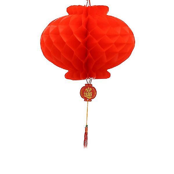 20pcs Tissue Plastic Paper Pom Poms Papercutting Paper Lanterns Honeycomb Ball Hanging Decoration Or