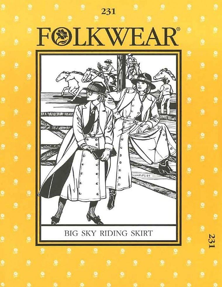 Folkwear Patterns Paper Sewing Pattern Big Sky Riding Skirt