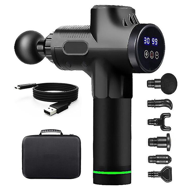 Fascial Massage Gun Electric Percussion Pistol Massager Body Neck Back Deep Tissue Muscle Relaxation