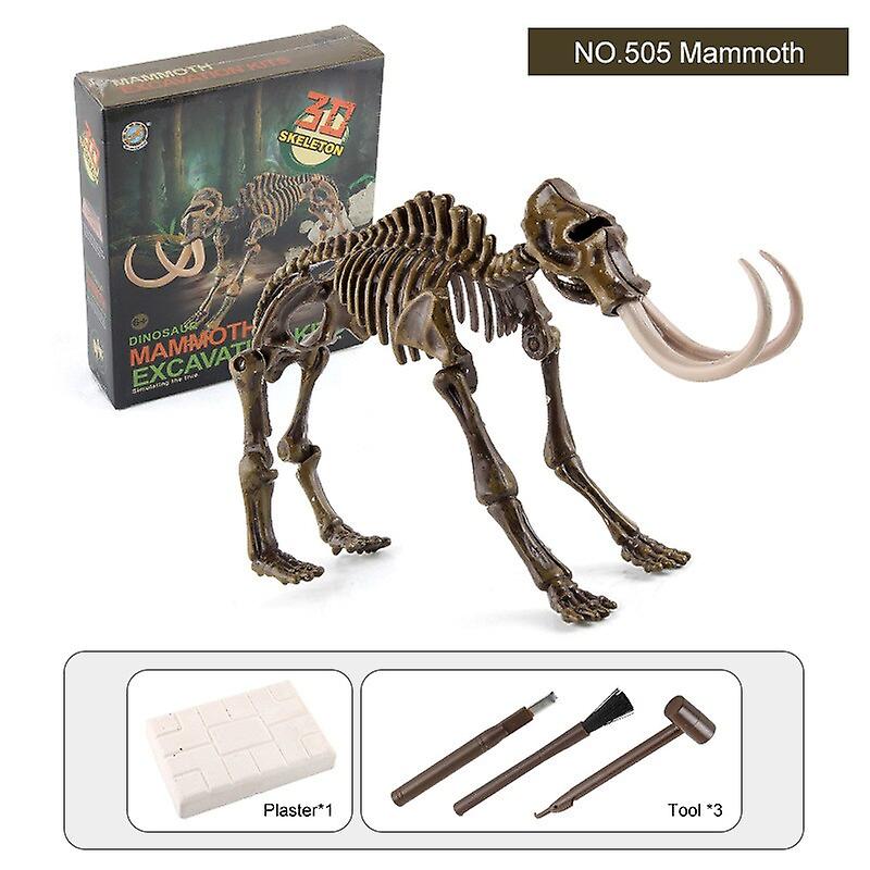 Diy Dinosaur Skeleton Fossil Excavation Toys Archaeological Dig Kit Diy Assembly Model Toys Educational Parent-child Puzzle Toys