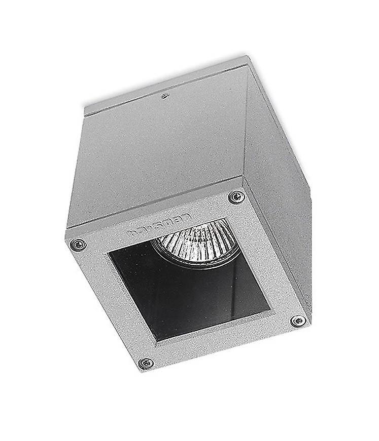 Afrodita 1 Light Outdoor Surface Mounted Ceiling Light Grey IP54, GU10 - Special Offer