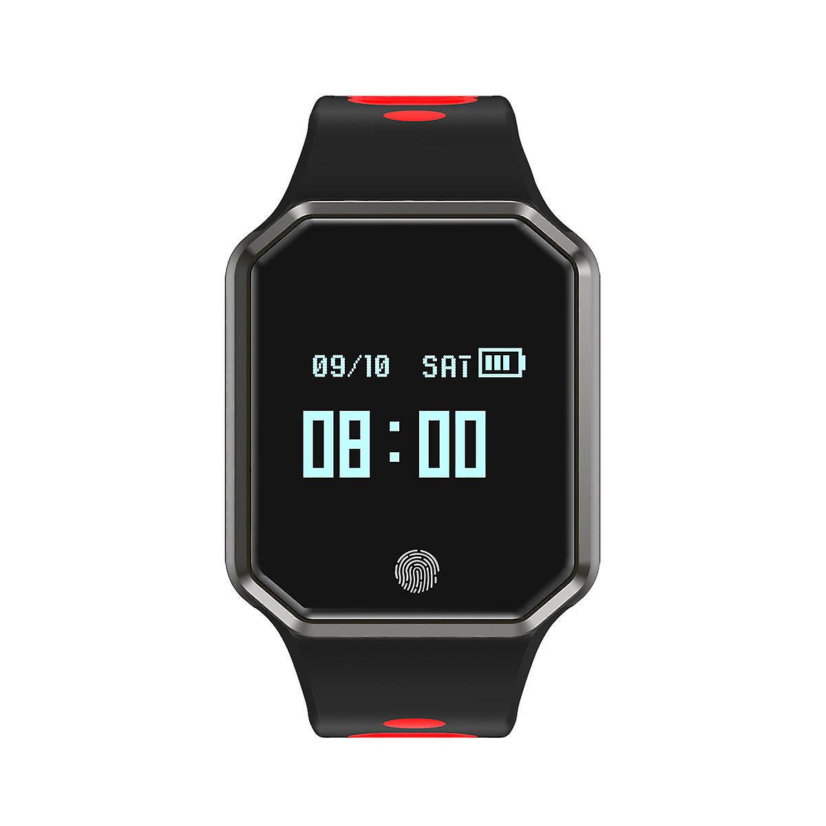 Hjärtfrekvens Blodtrycksmätare Lång Standby Fitness Tracker Smart Klocka