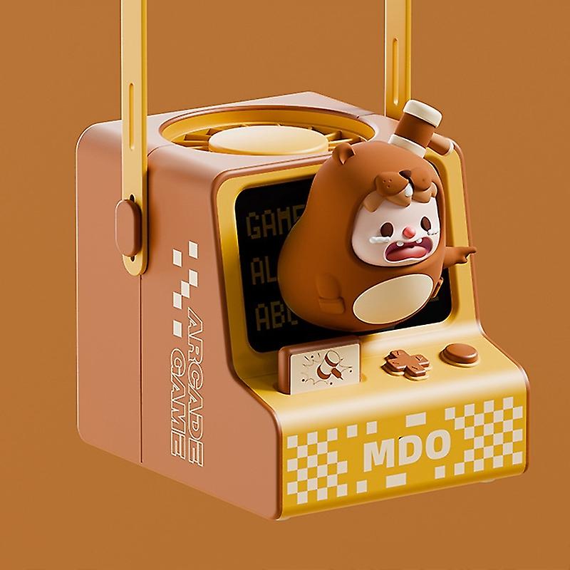 Cartoon Game Console Shape USB Charging Bladeless Halter Fan