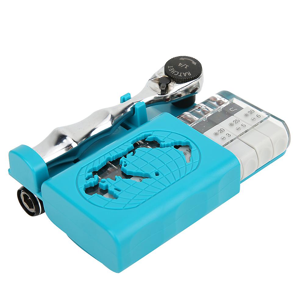Portable screwdriver quick ratchet wrench set with extension rod function and dual-purpose bit function