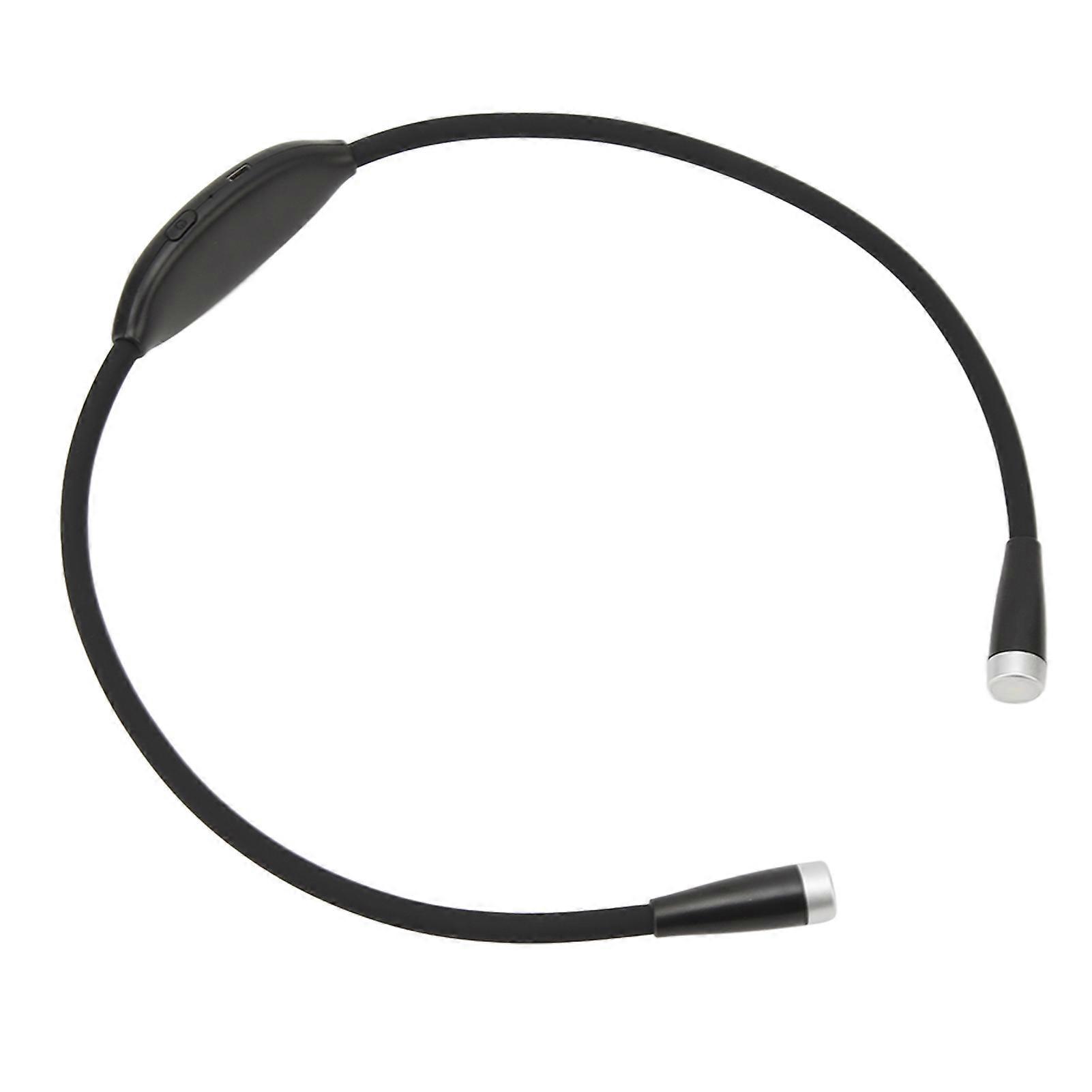Neck Reading LED Lamp 3 Gear Brightness Bendable Silicone ABS White Light Source LED Hug Light for Writing