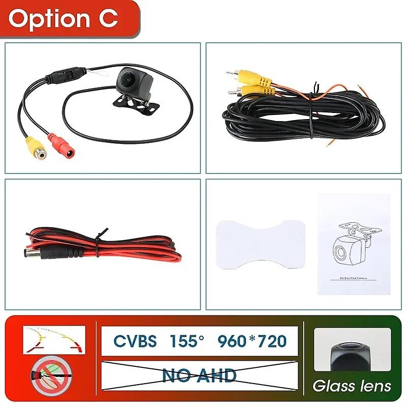 Reverse Camera Universal Rear View Camera Ip68 Backup Camera Waterproof Night Vision 12v For Head Unit  Auto Audio Car Monitor