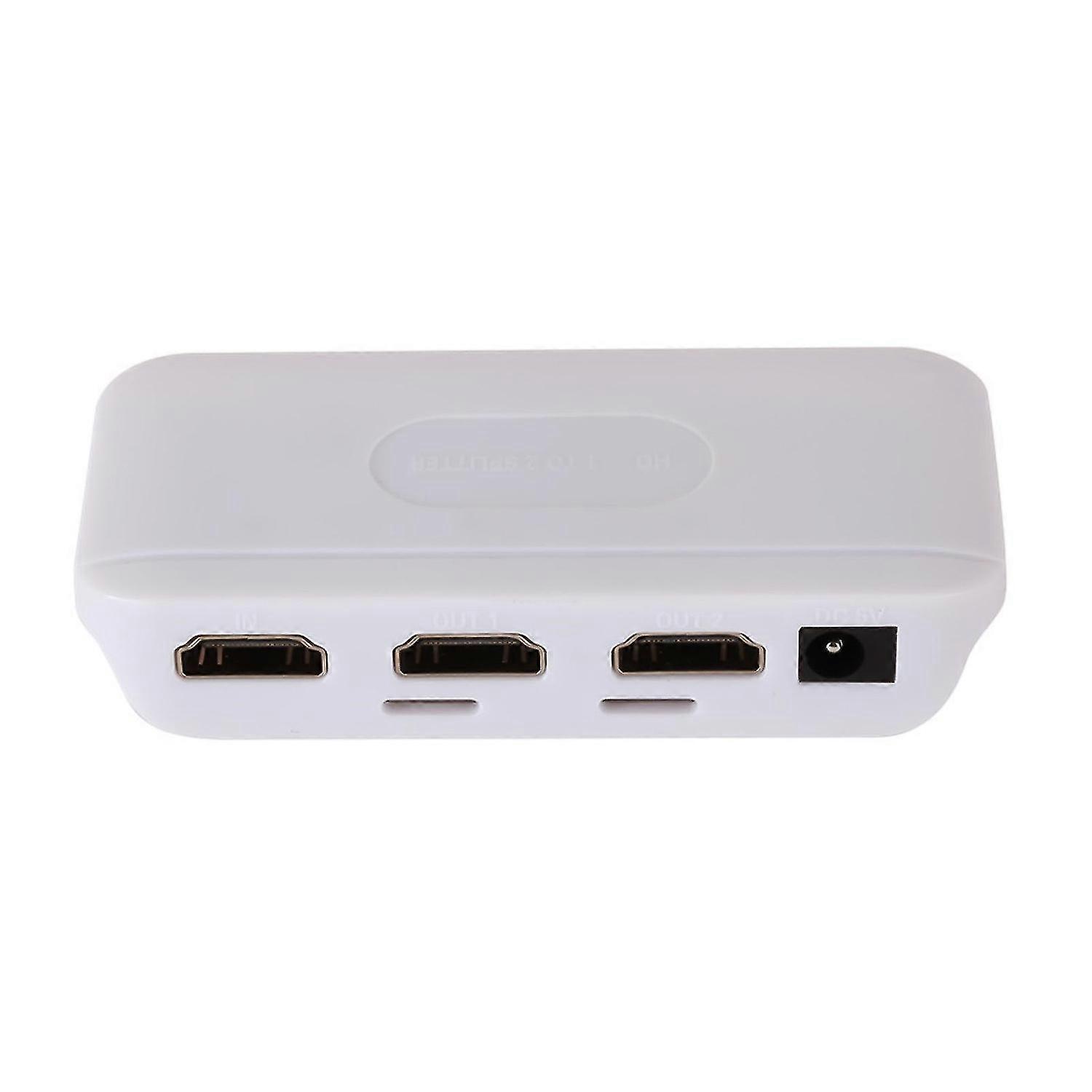 HD Splitter 1 in 2 Out Portable Amplification Capabilities Powered High Clarity Video Splitter for H