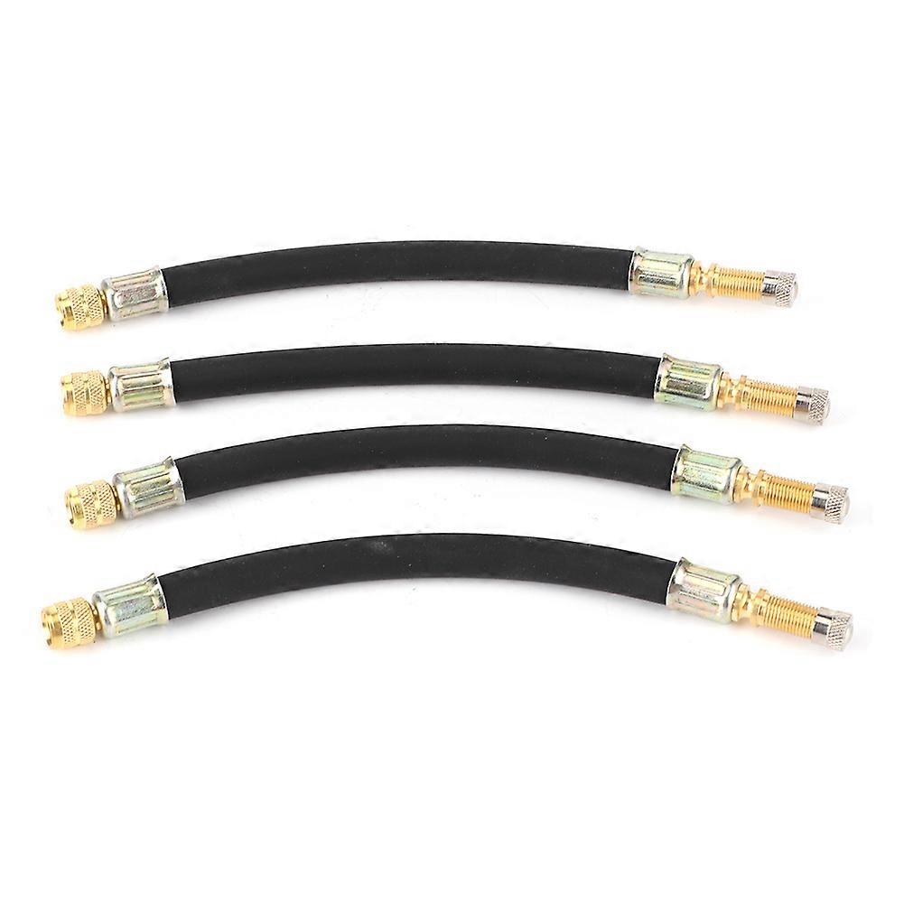 4Pcs Tire Valve Extension Adaptor Transfer Flexible Inflatable Hose Car Universal 190mm NO.16548