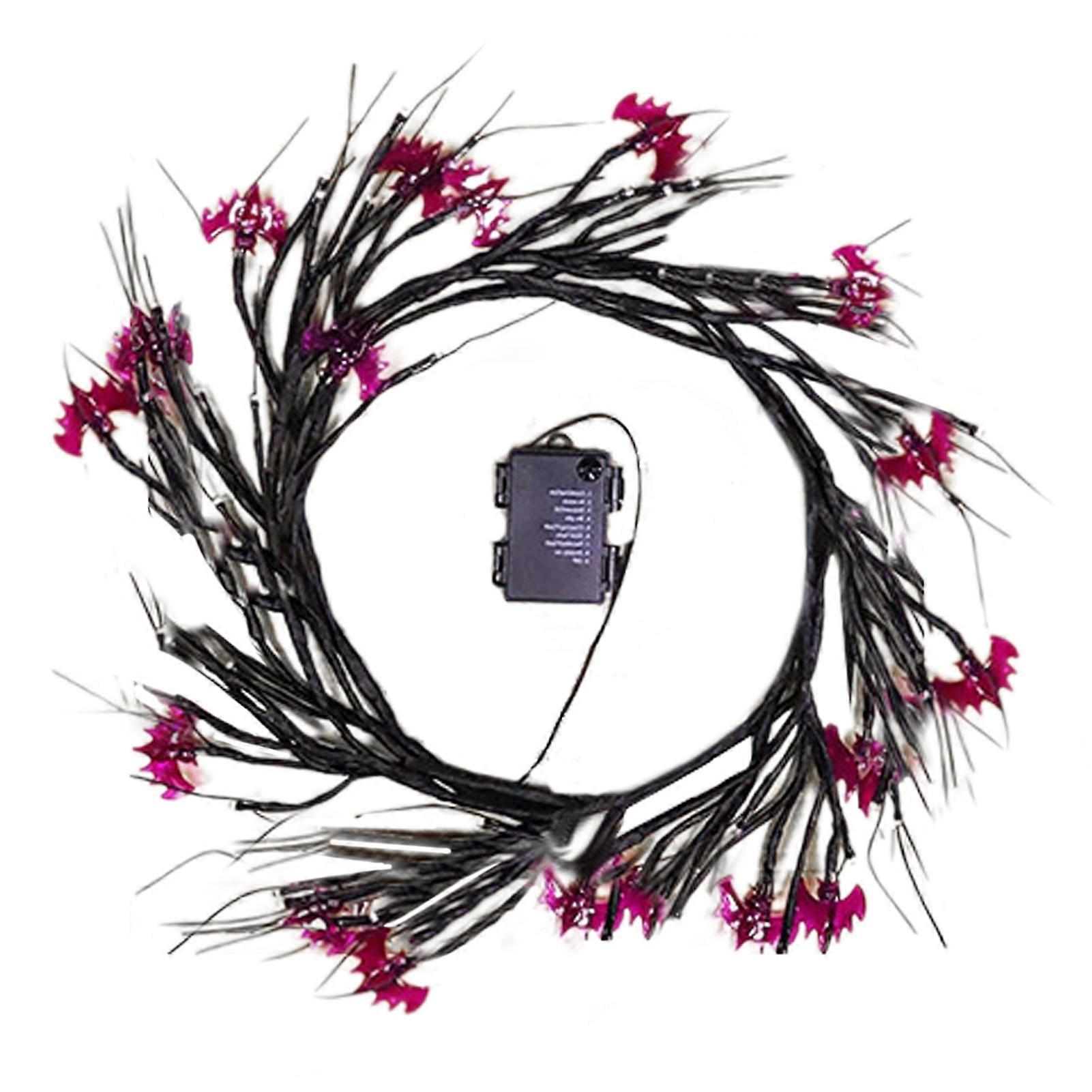 Halloween Simulation Rattan Lamp Multiple Lighting Modes Battery Powered Pumpkin Spider LED Lamp Party Decorative Light