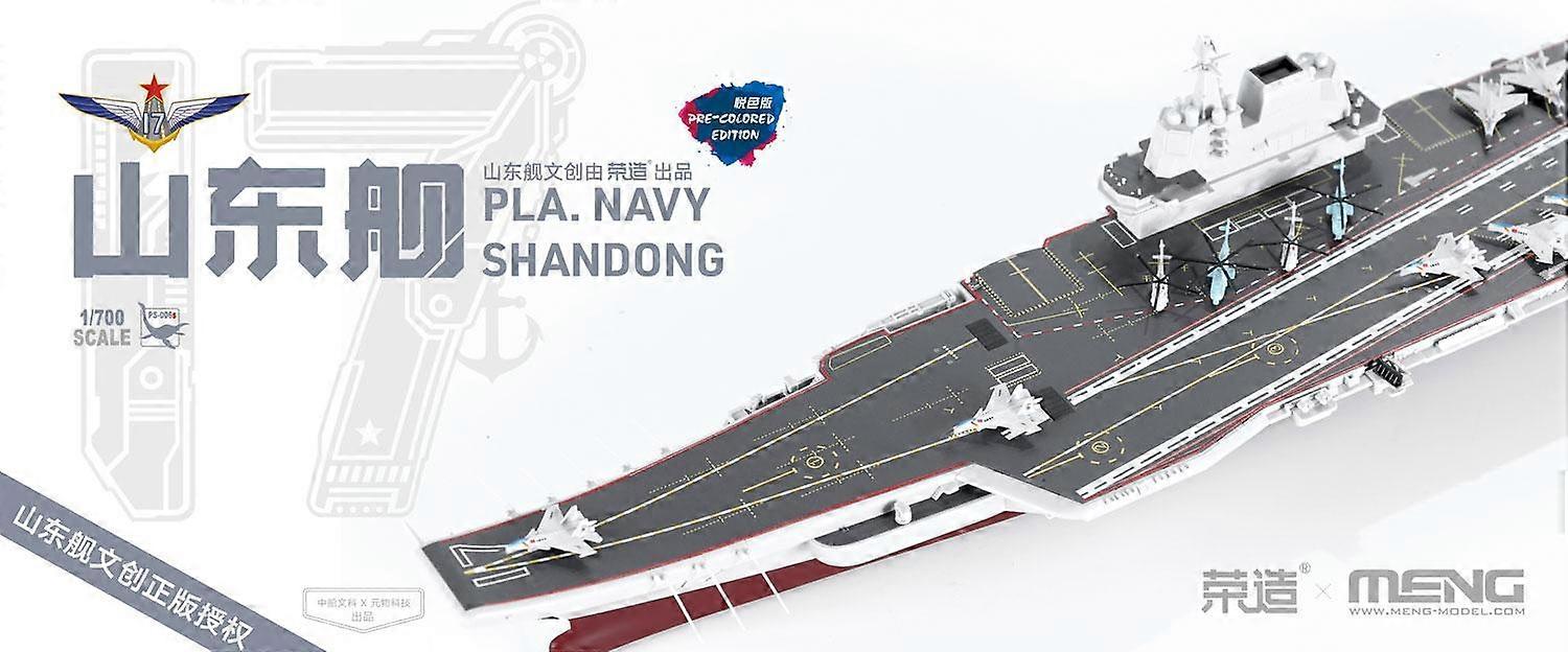 Meng Ps-006s 1/700 Escala chinesa Shandong Ship Model Kit