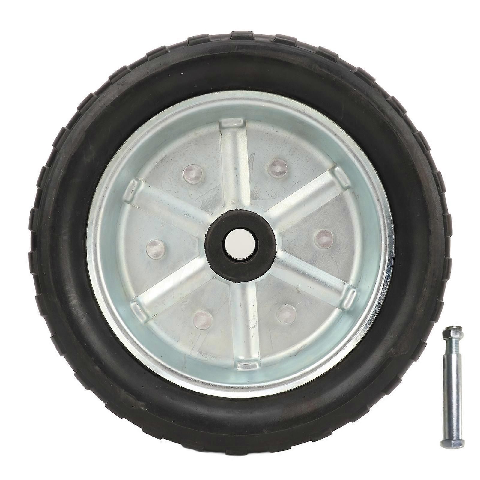 10英寸拖车千斤顶通用轮2000磅旋转支撑坚固耐用的替换轮子，适用于割草机实用车