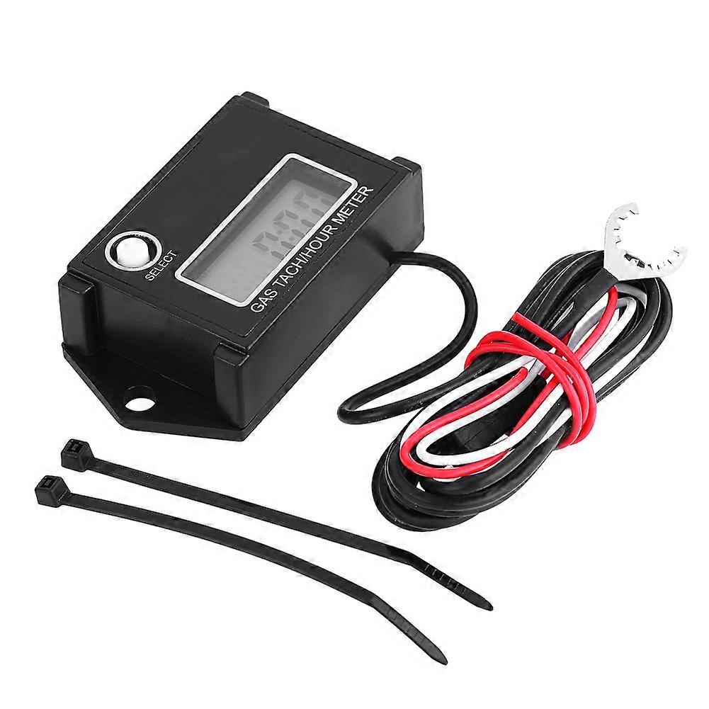LCD الرقمية مقياس سرعة الدوران Tach / ساعة متر مقياس RPM تستر ل 2/4 السكتة الدماغية محرك دراجة نارية