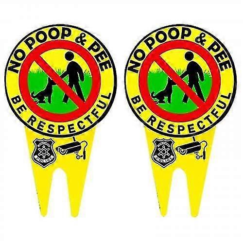 2stk Ingen hundeskilte til gårdhave