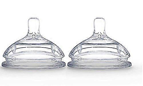 2 Count Silicone Replacement Nipple, Flux lent, 0-3 mois