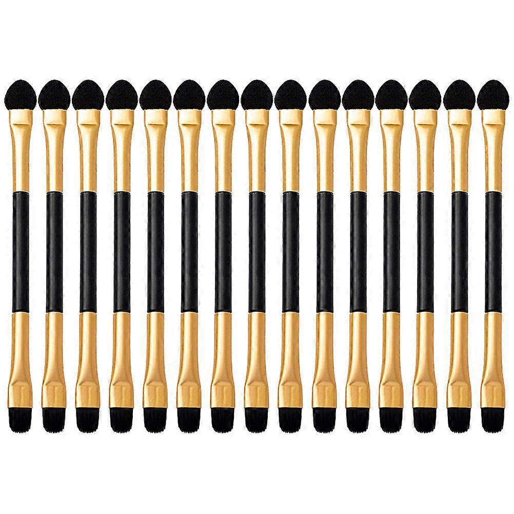 15 stuks dubbelzijdige oogschaduwapplicators draagbare oogschaduwborstels vrouwen make-up borstels