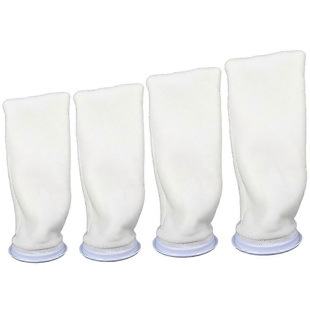 4pcs Replaceable Cotton Filter Bag Fish Tank Filter Sock Replacement Filter Pouch for Aquarium