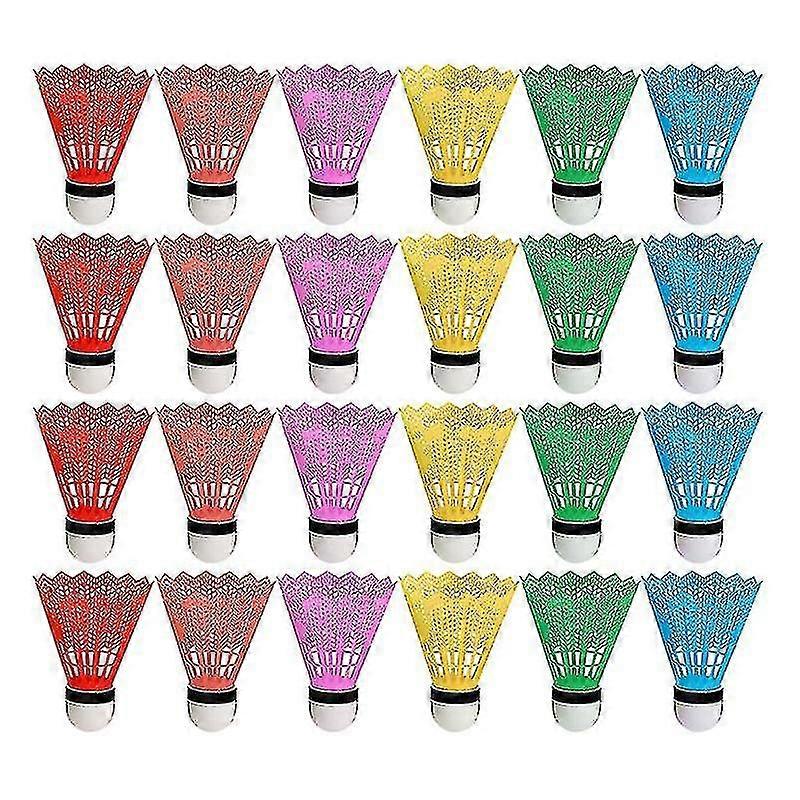 36pcs Kids Badminton Plastic Shuttlecocks Exercise Badminton (assorted Color)