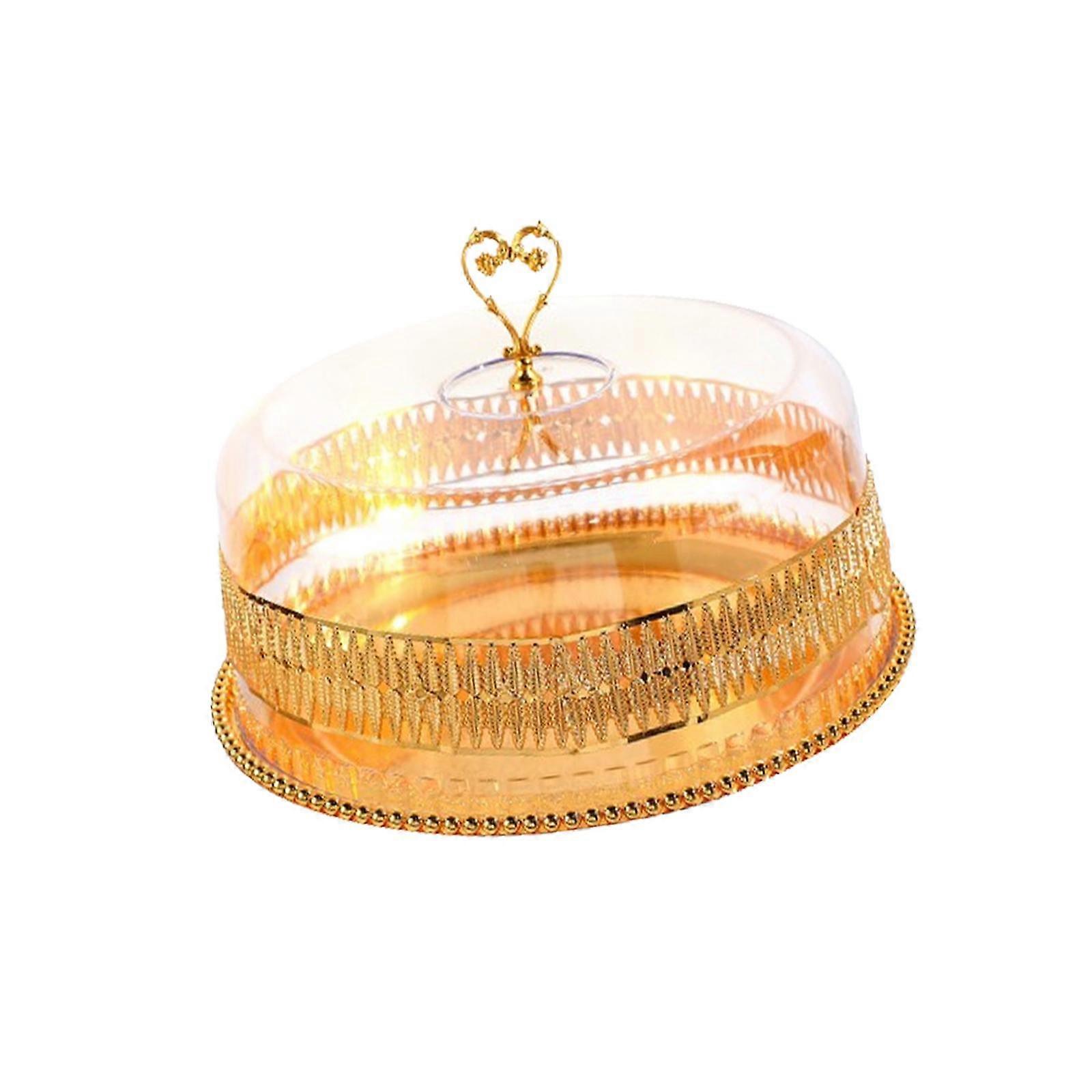 ドームサービングプレートフルーツプレートキャンディーペストリーデザート用のエレガントなケーキスタンド