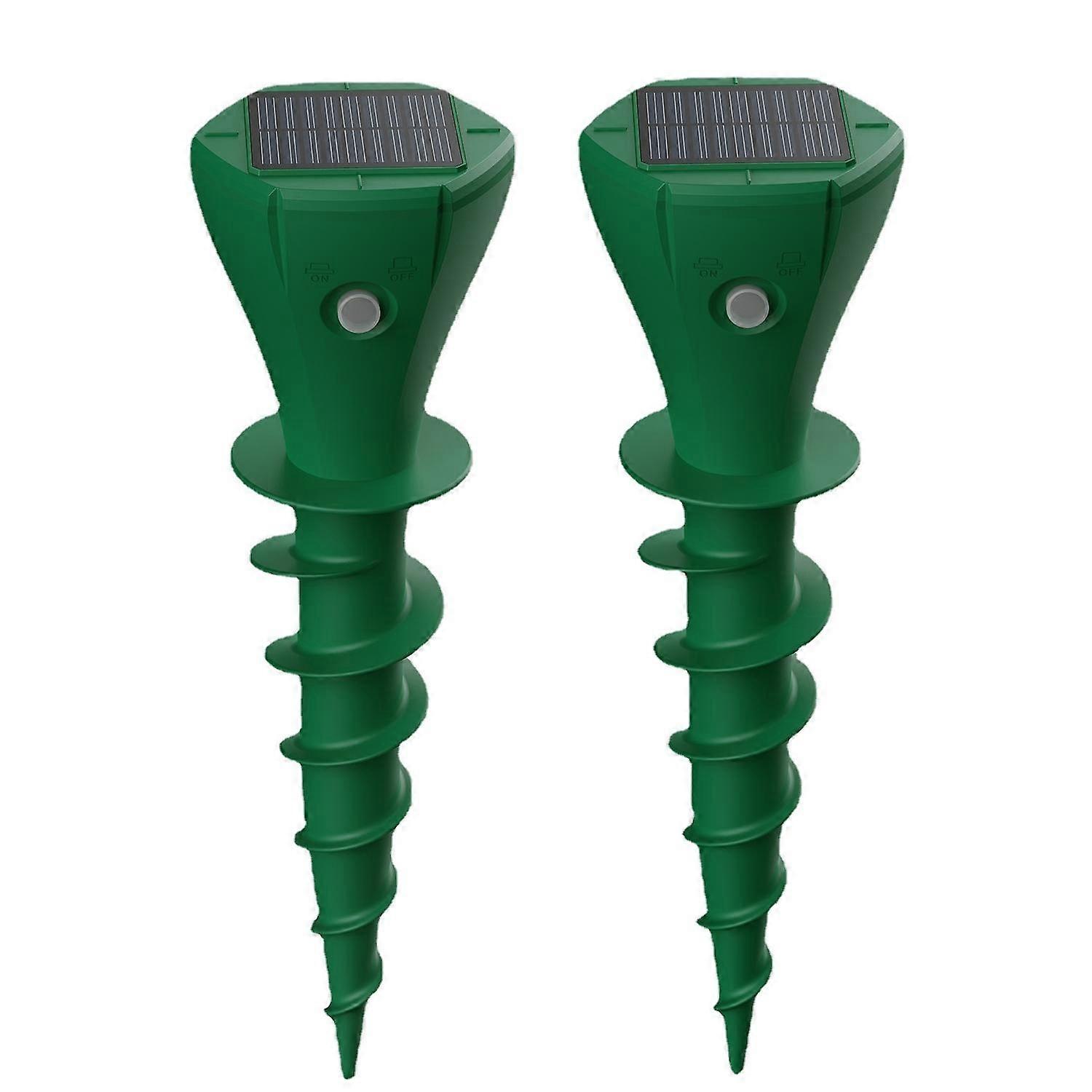 2pcs Waterproof Ip65 Solar Mouse Repellent Solar Animal Repellent Rechargeable Gopher Repellent