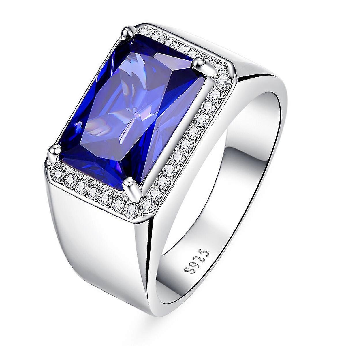 خاتم 7 قيراط 925 مجوهرات فضية زمرد سحر رائع باج أنيل ماسكولينو