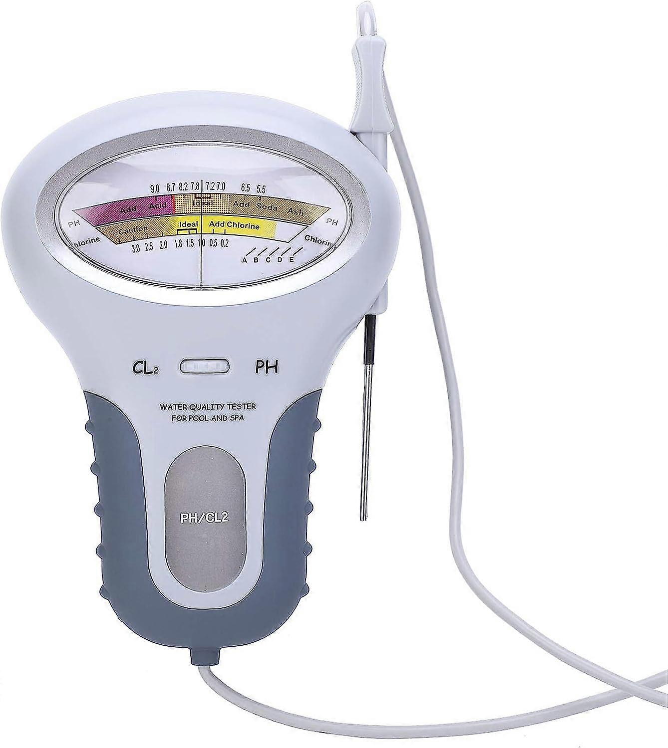 Ph Meter, Water Quality Tester, Multifunctional Chlorine And Ph Cl2 Analysis Tester, Digital Chlorine Tester With Probe, Ph Water Tester For Swimming 