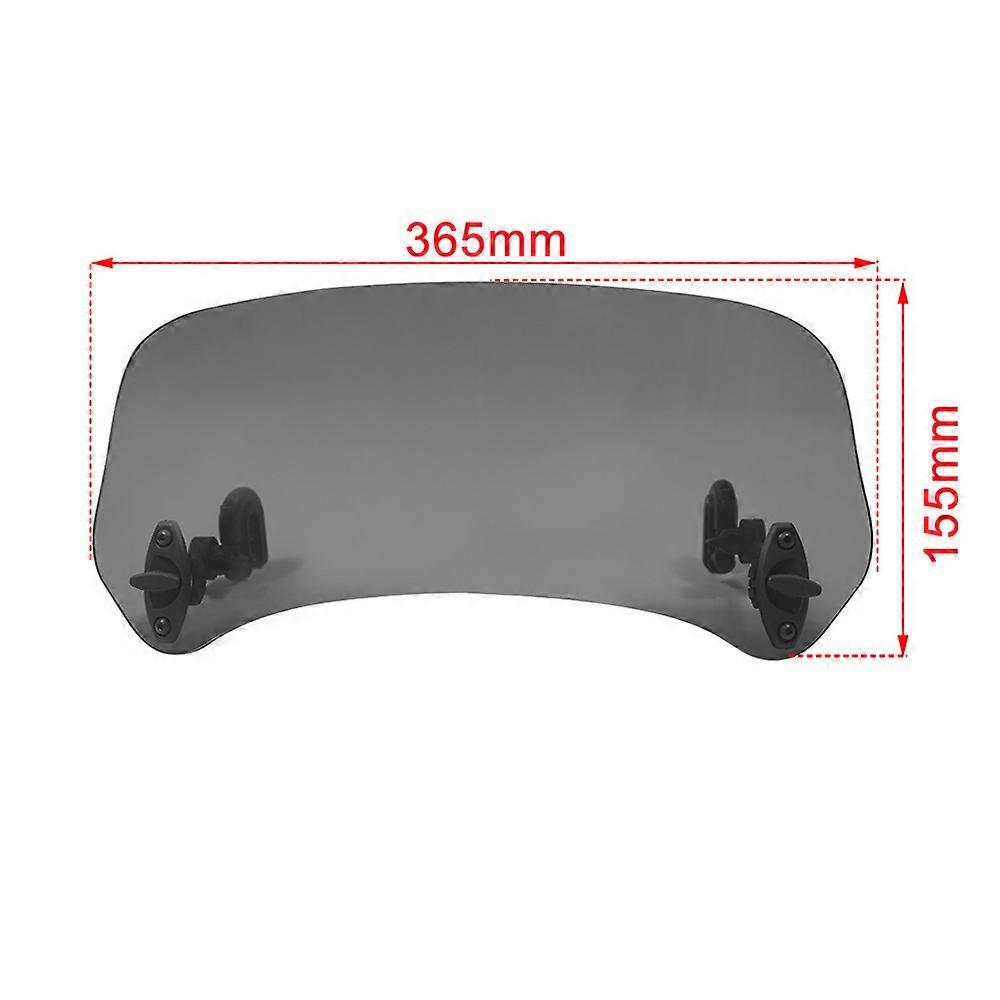 Universal Motorcycle Scooter Adjustable Clip On Windscreen Windshield Extension Spoiler Wind Deflector Adjustable Lockable