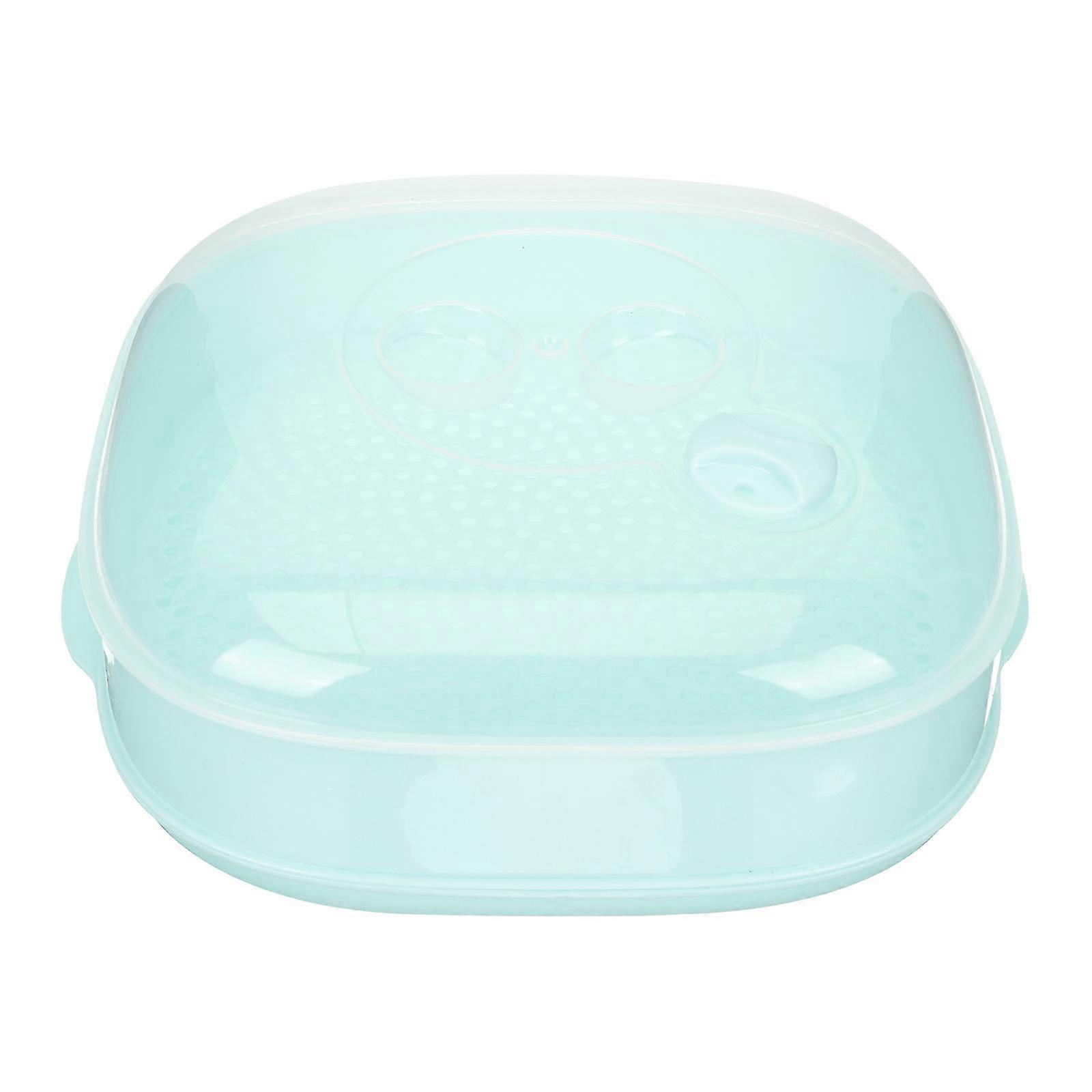 Microwave Steamer Plastic Single Layer Kitchen Cooker Healthy Cooking Pot