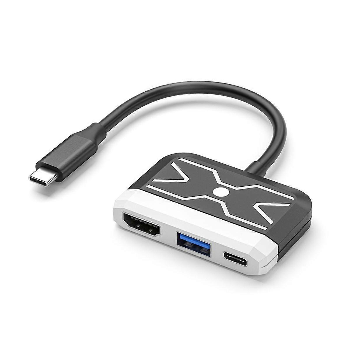 Typ-C-zu-kompatible 3-in-1-Hub-Dockingstation-Switch-Basisbildschirm-Projektor-Dockingstation PD100