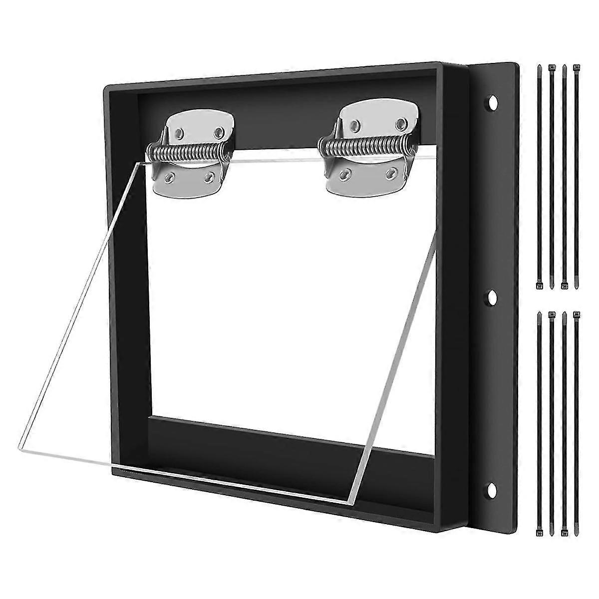 アライグマ一方向ドア、非接触動物排除トラップ、アライグマ一方向立ち退きドア、リス、スカンク、ポッサムと互換性があります