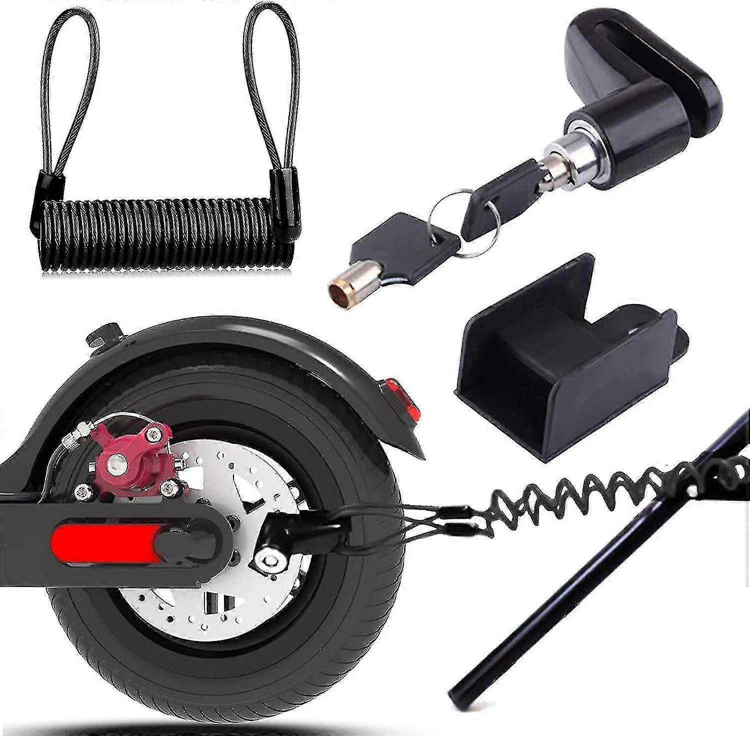 disc brake lock, electric scooter anti-theft