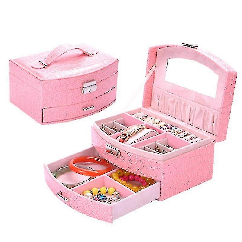 bjxy pu leather rectangular jewelry storage box