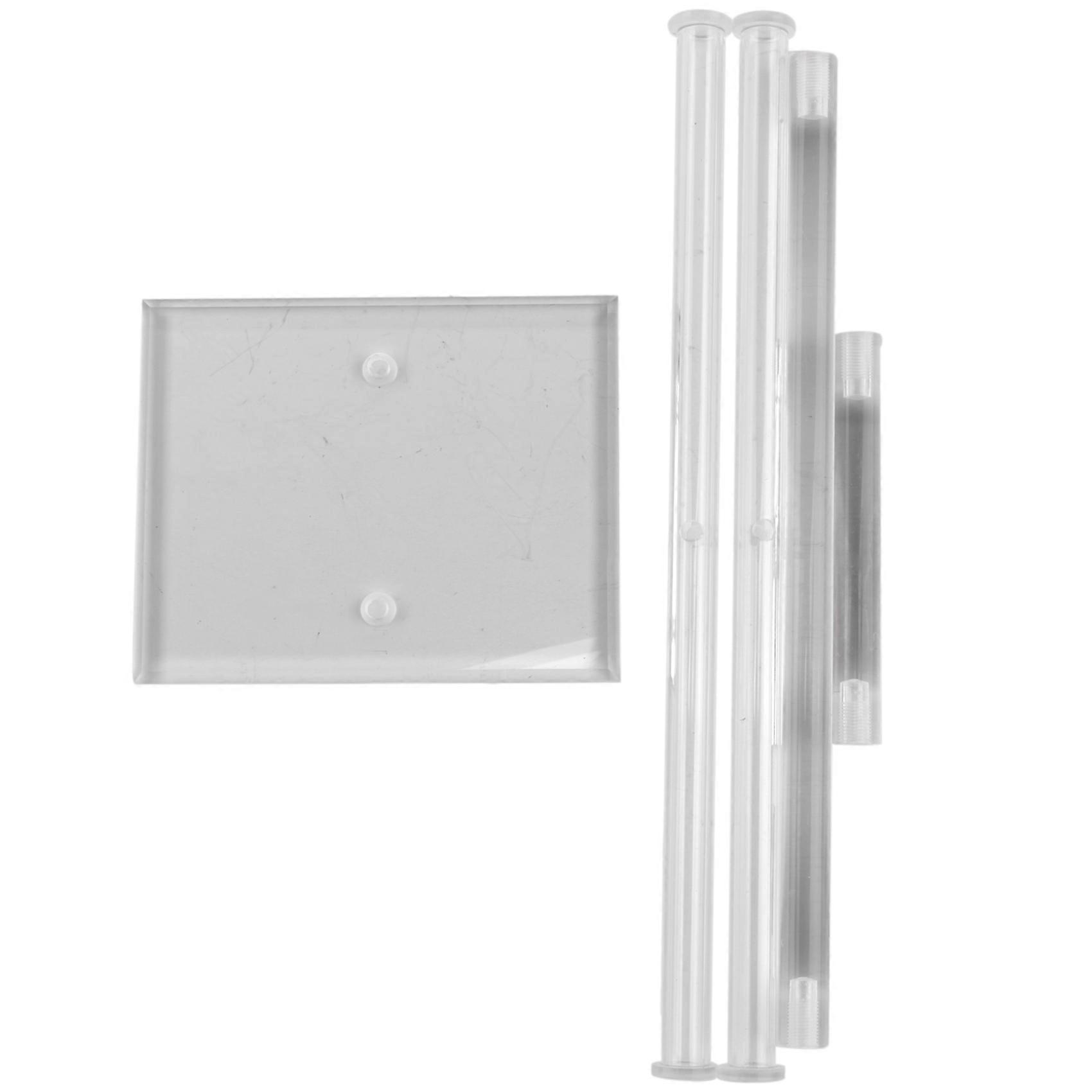 Clear Acrylic Round Bracelet Display Holder 2 Tier T-Bar Jewelry Display Bracelet Display Holder St