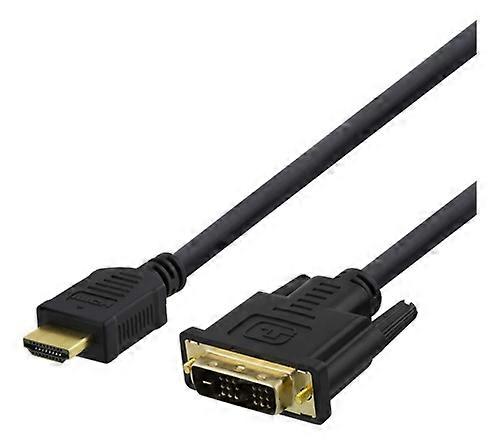 Deltaco HDMI til DVI kabel, 5m, Full HD - Sort