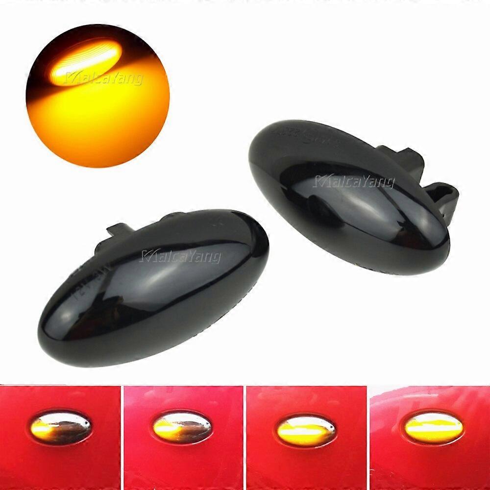 2x Dynamic led Side Marker Flowing Led Turn Signal Light sequential blinker for Peugeot 307 206 207 407 107 for Citroen C1 C2 C3