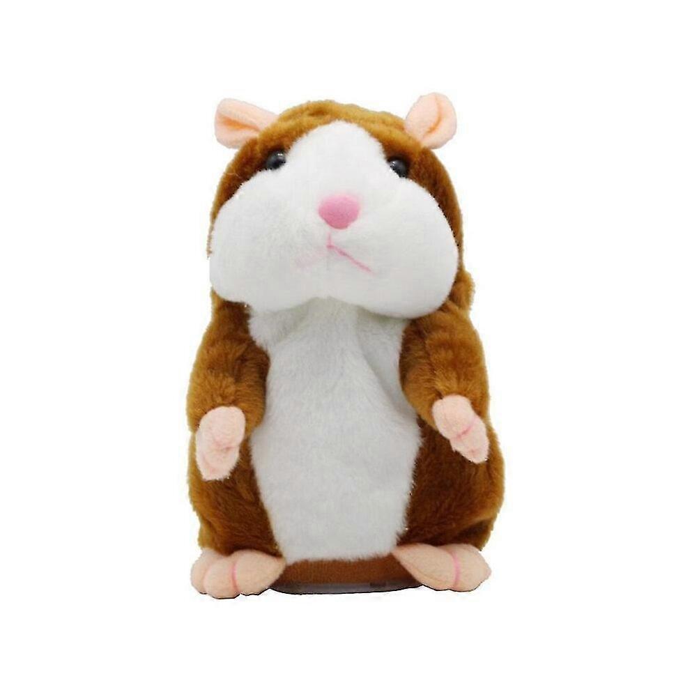 Plush Talking Hamster Mouse Pet Toy Brown