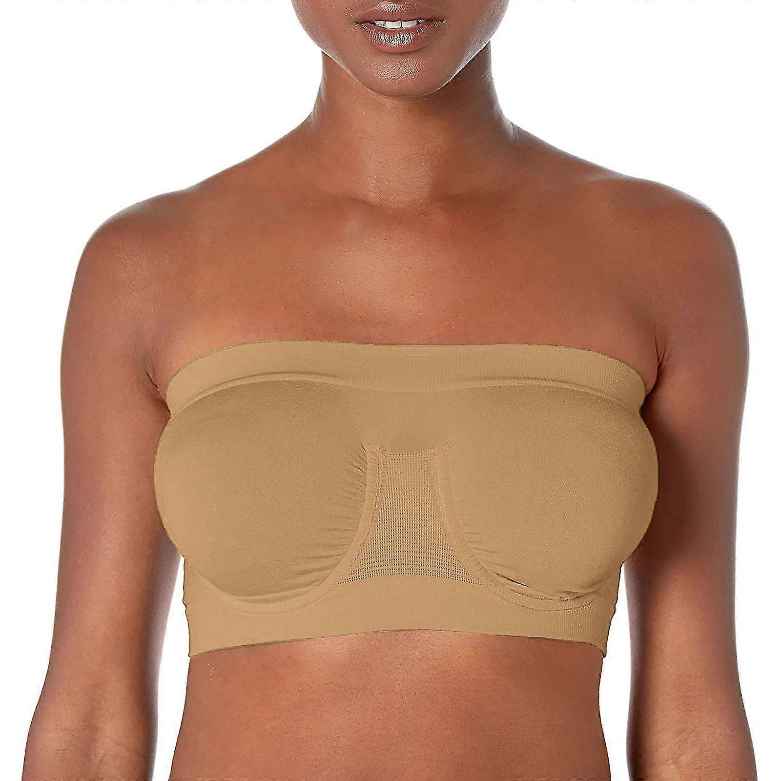Women's Stretch Strapless Bra,summer Bandeau Bra,plus Size Strapless Bra,comfort Wireless Bra