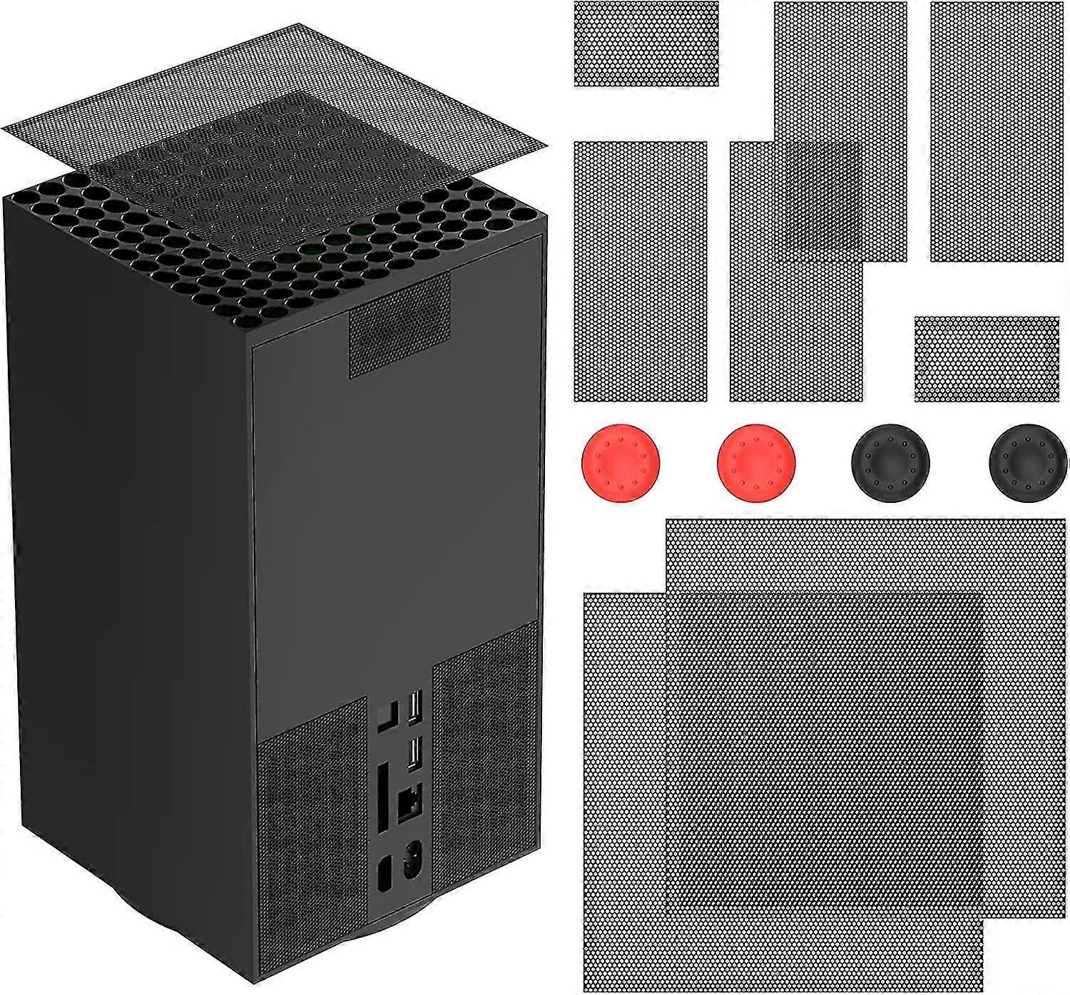 Dust Cover Compatible With Xbox Series X Console, Dust Filter Compatible With Xbox Series X, Thumb Grips Compatible With Xbox Series X (2-pack), Acces