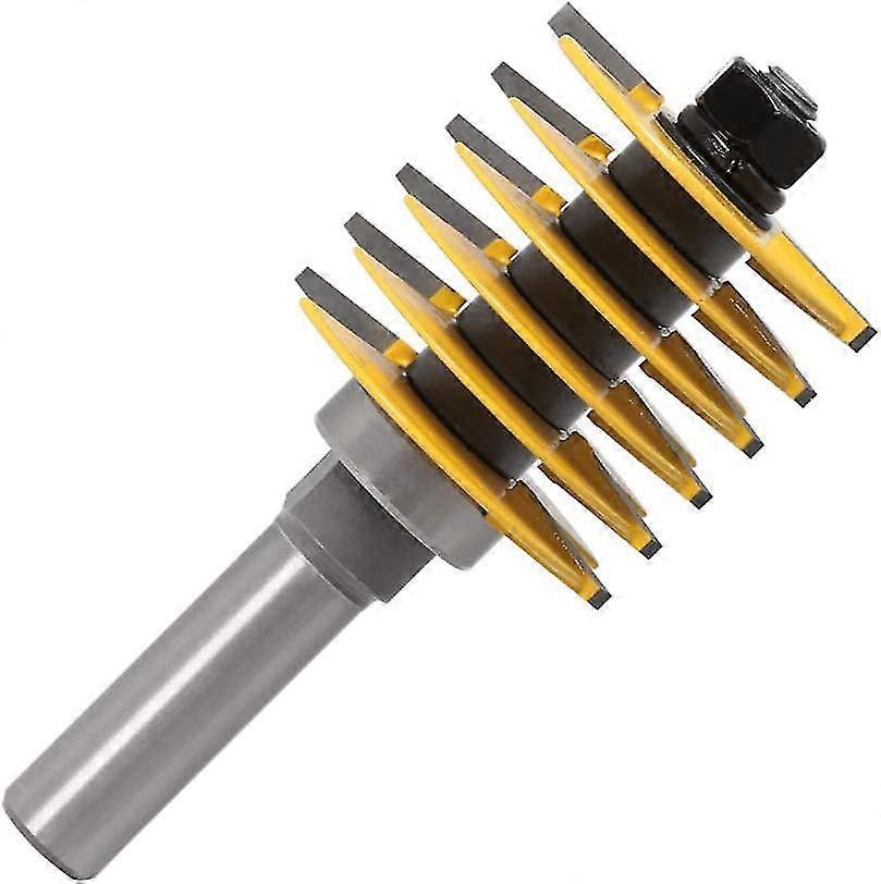 Shank Rail And Stile Finger Joint Glue Router Bit Cone Tenon Woodwork Cutter Tool (1pc, Giallo)