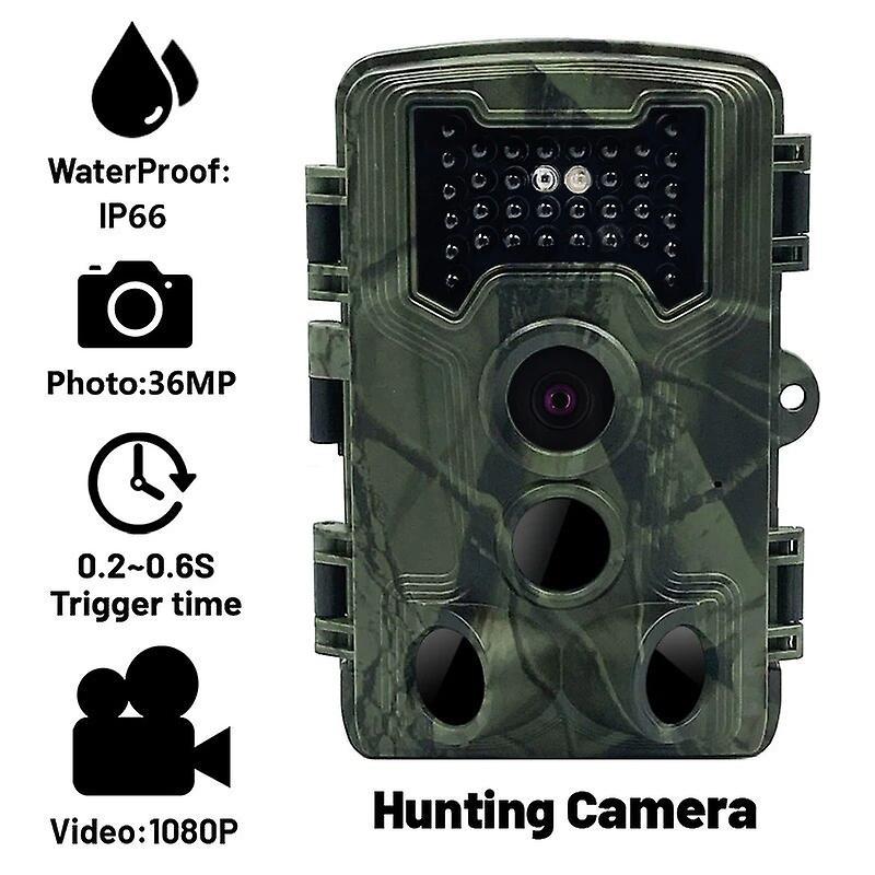 36MP 1080P Trail and Game Camera with Night Vision 3 PIR Sensors IP66 Waterproof Motion Activated Infrared Hunting Camera